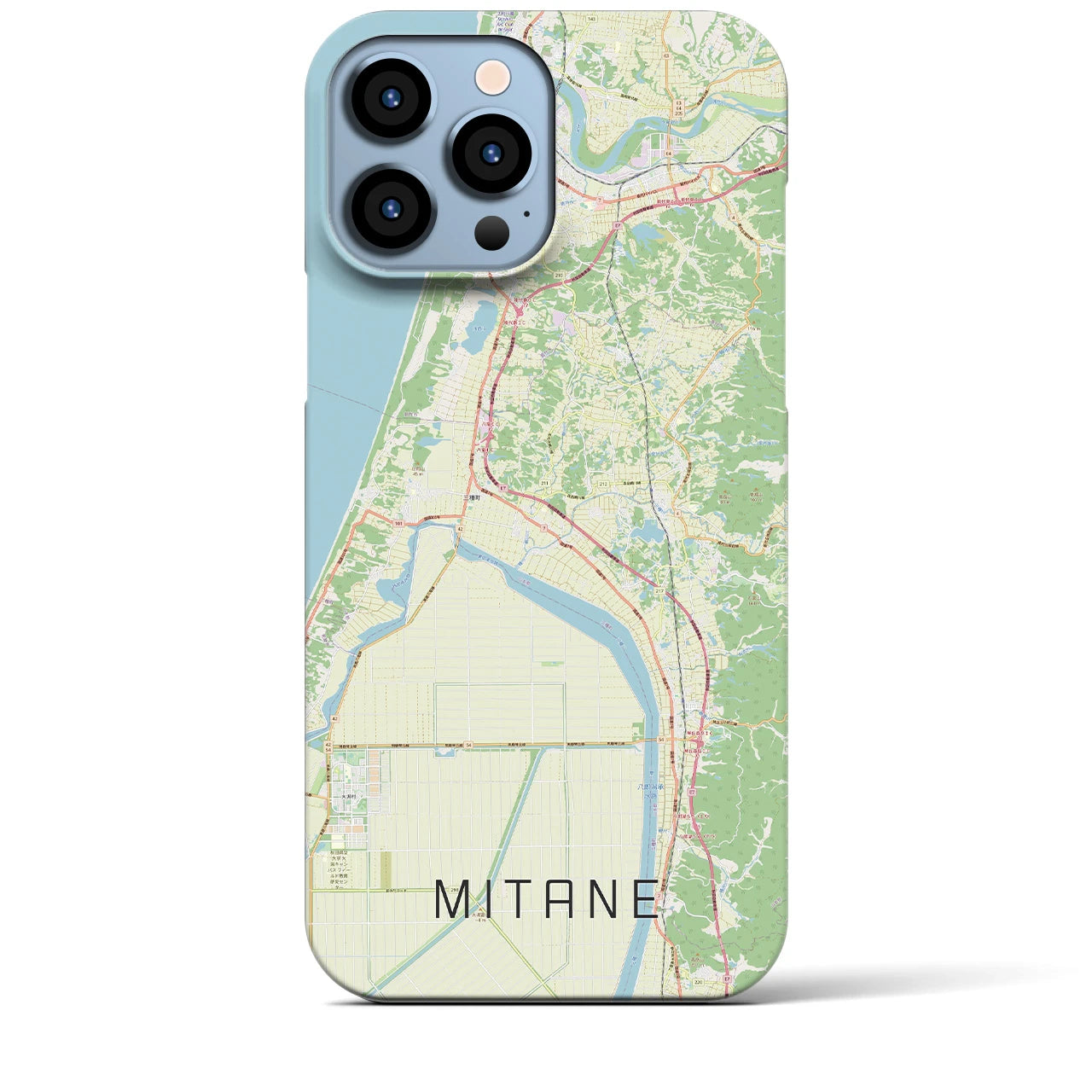 【三種】地図柄iPhoneケース（バックカバータイプ・ナチュラル）iPhone 13 Pro Max 用