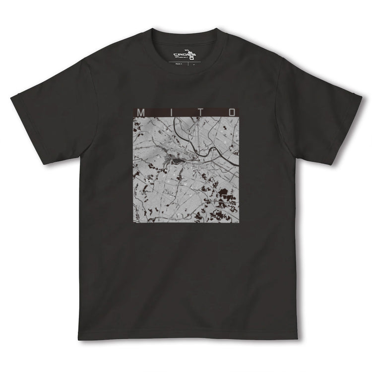 【水戸（茨城県）】地図柄ヘビーウェイトTシャツ