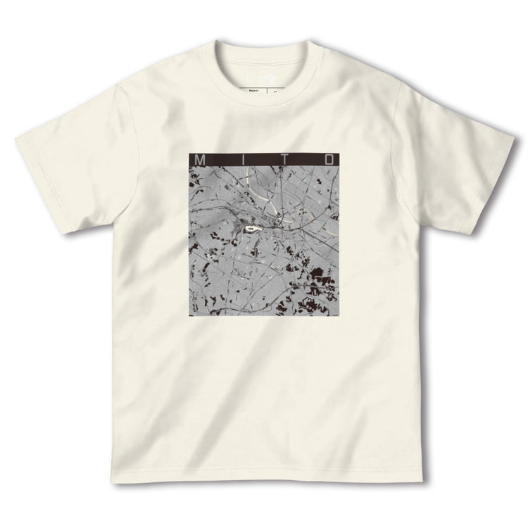 【水戸（茨城県）】地図柄ヘビーウェイトTシャツ