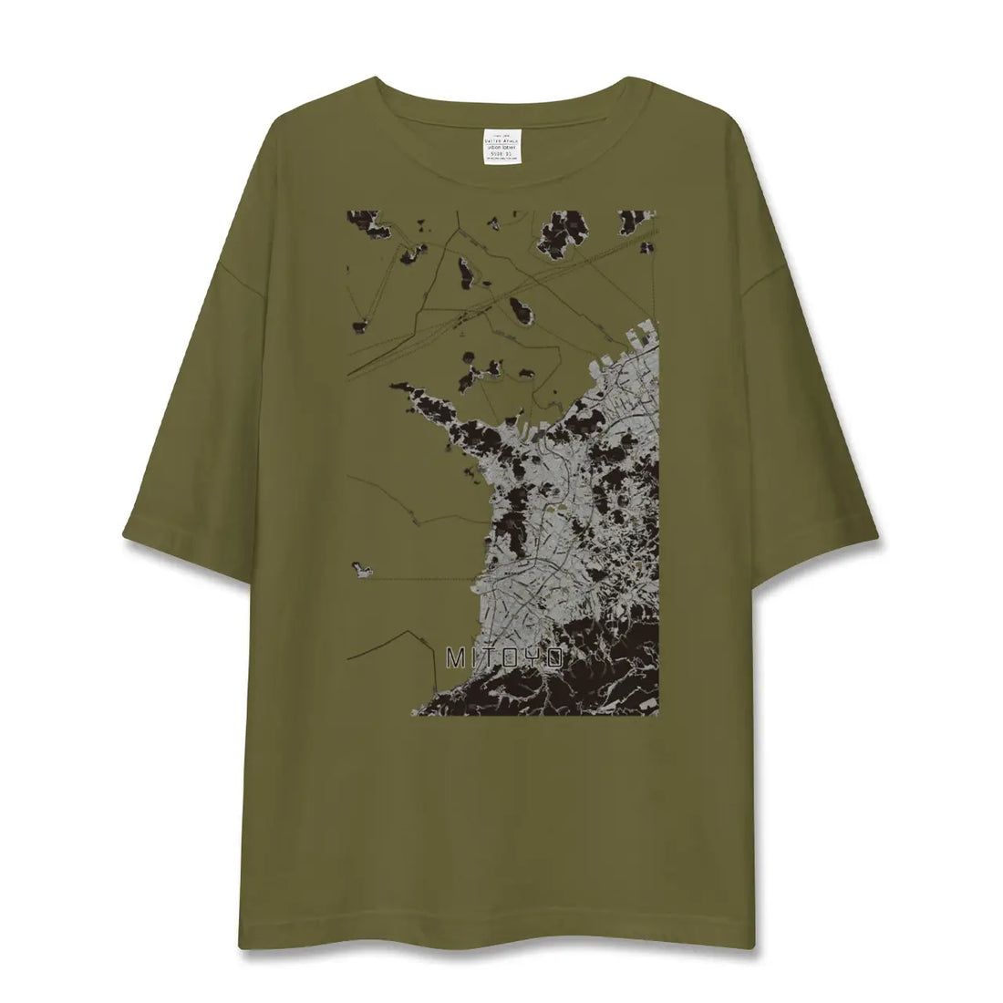 【三豊(香川県)】地図柄ビッグシルエットTシャツ