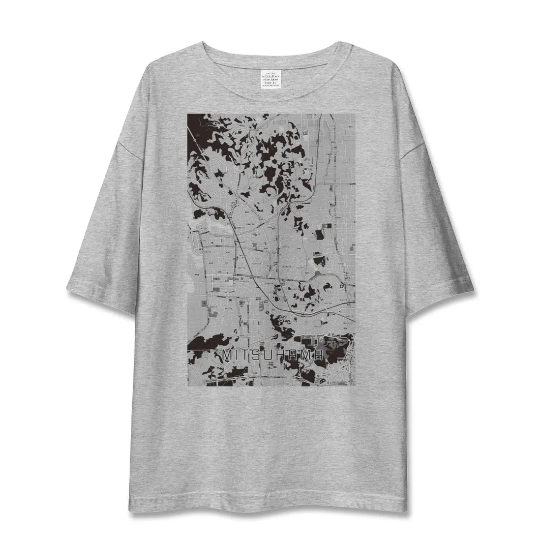 【三津浜(愛媛県)】地図柄ビッグシルエットTシャツ
