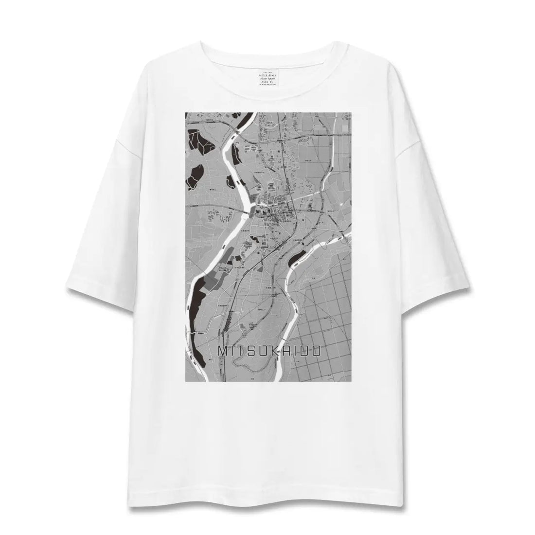 【水海道(茨城県)】地図柄ビッグシルエットTシャツ