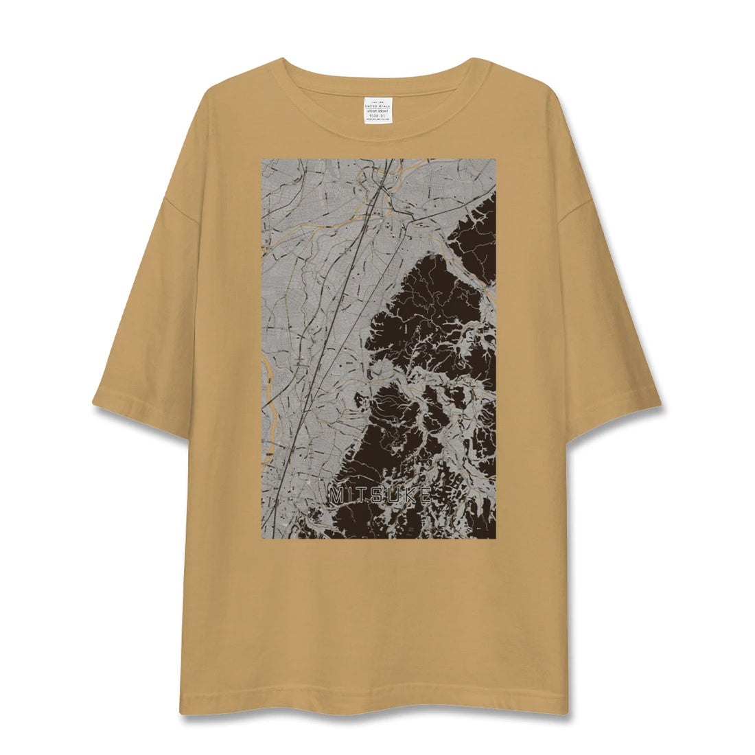 【見附(新潟県)】地図柄ビッグシルエットTシャツ