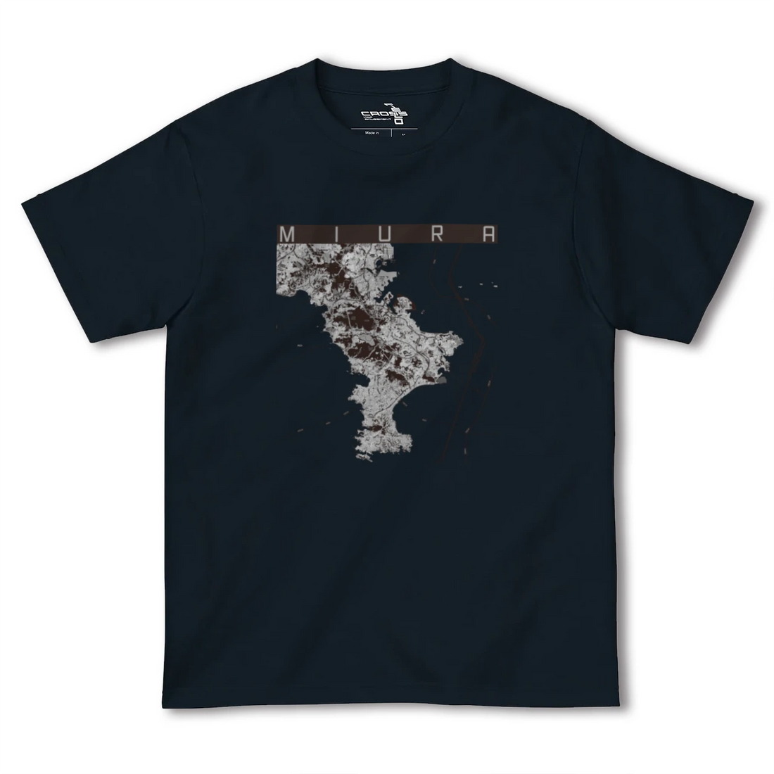 【三浦2(神奈川県)】地図柄ヘビーウェイトTシャツ