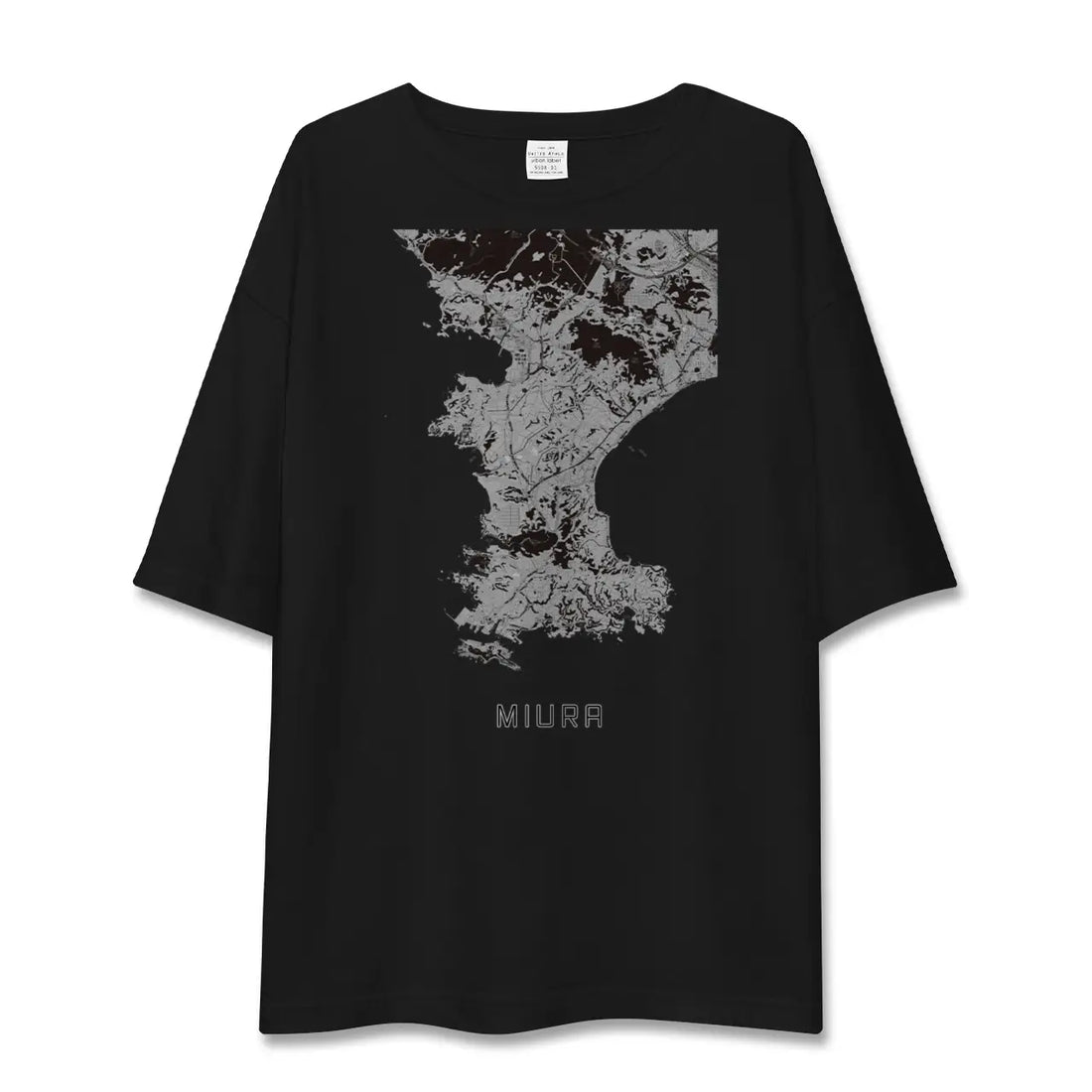 【三浦(神奈川県)】地図柄ビッグシルエットTシャツ