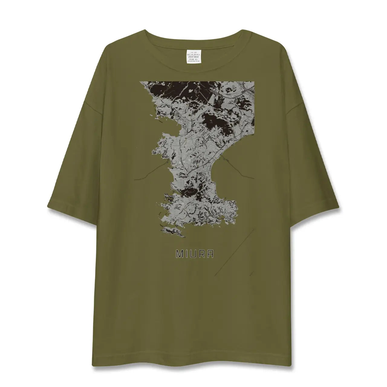 【三浦（神奈川県）】地図柄ビッグシルエットTシャツ