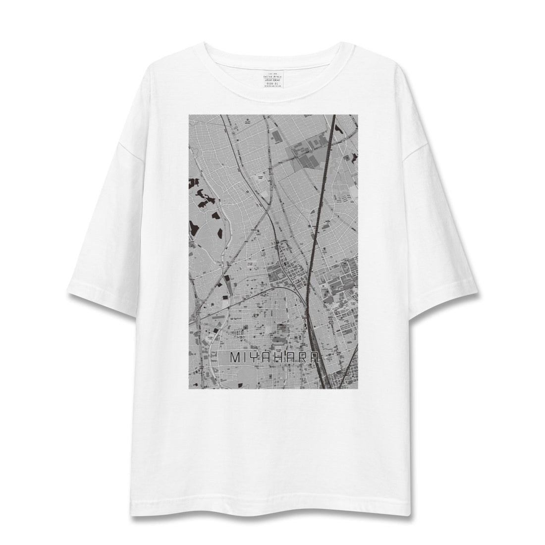 【宮原(埼玉県)】地図柄ビッグシルエットTシャツ