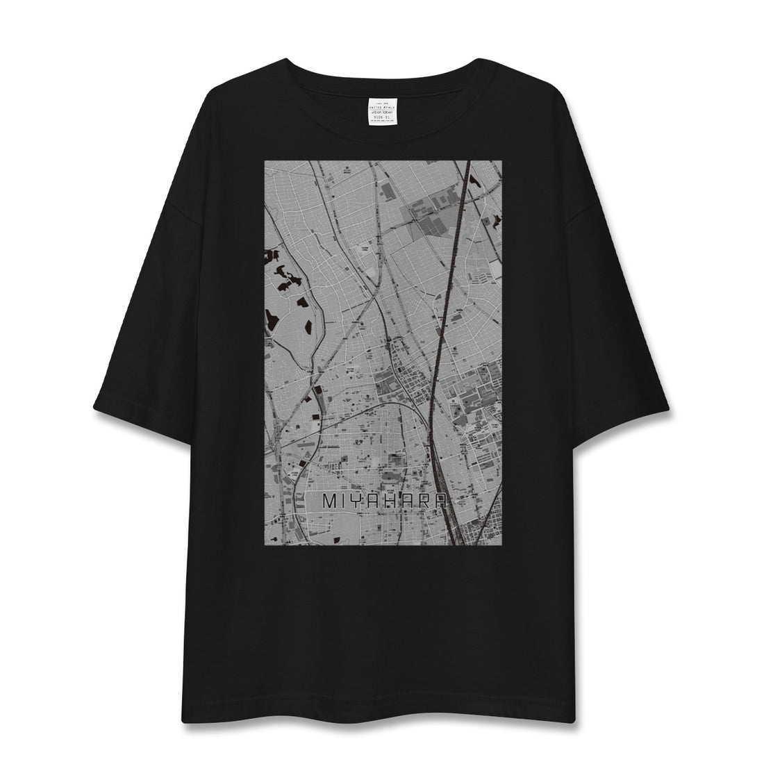 【宮原(埼玉県)】地図柄ビッグシルエットTシャツ