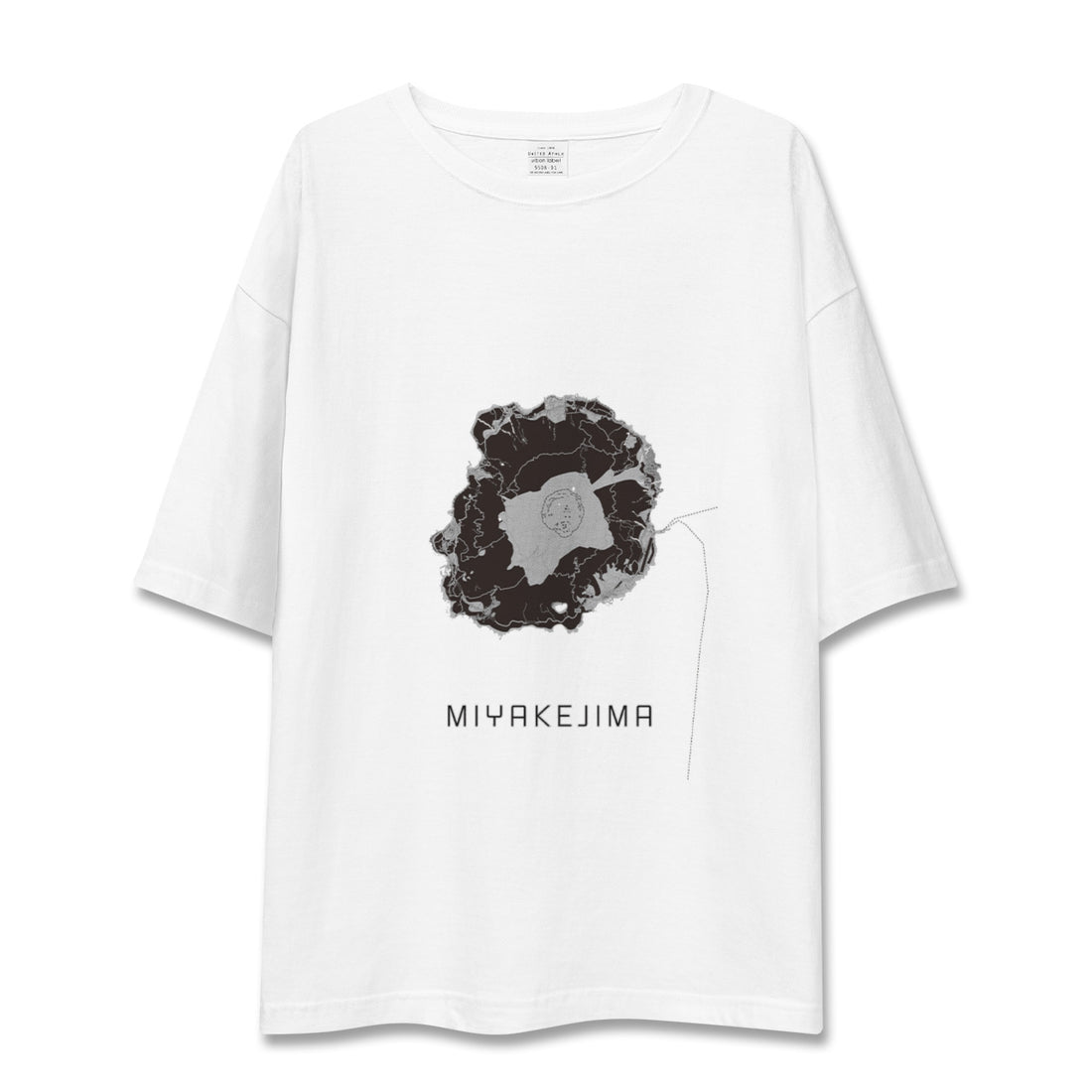 【三宅島(東京都)】地図柄ビッグシルエットTシャツ