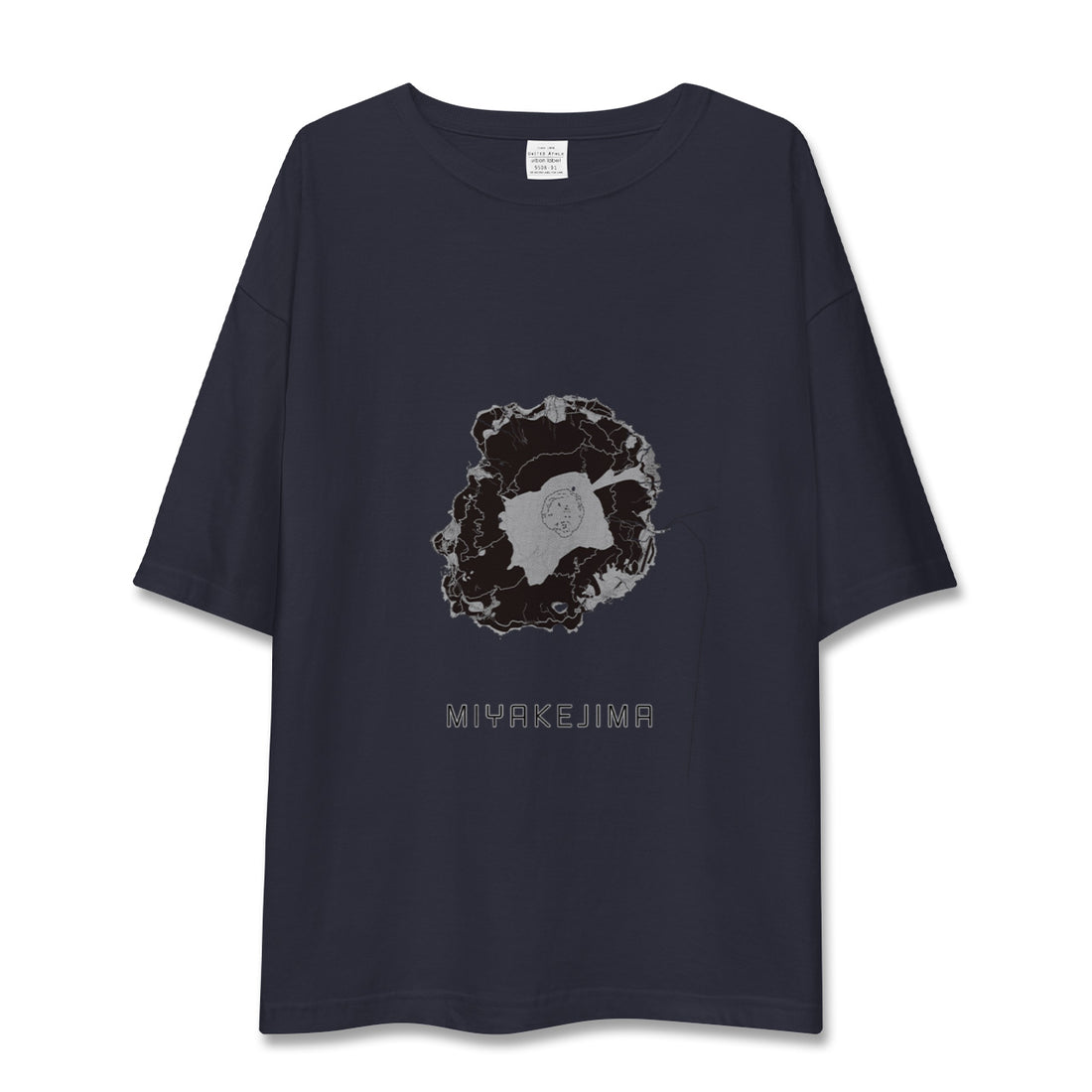 【三宅島（東京都）】地図柄ビッグシルエットTシャツ