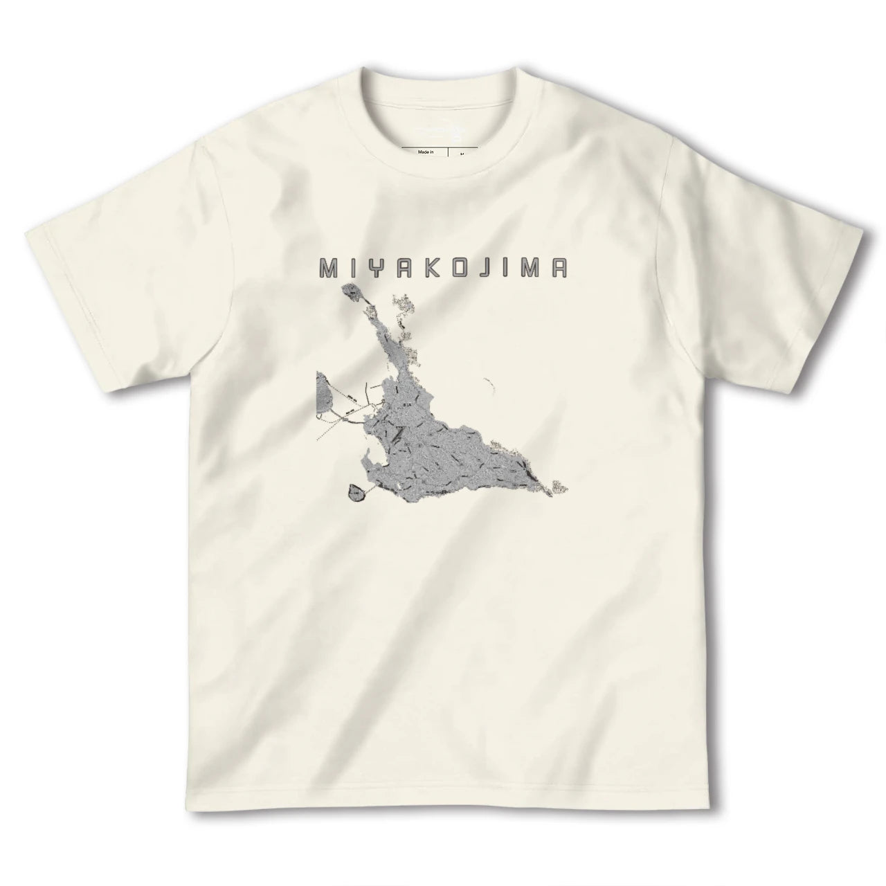 【宮古島（沖縄県）】地図柄ヘビーウェイトTシャツ