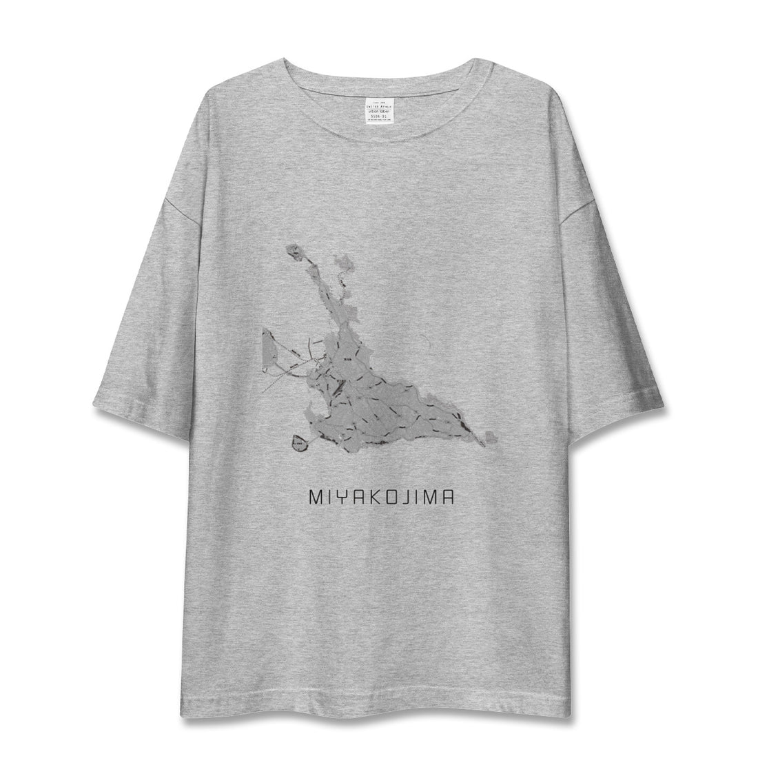 【宮古島（沖縄県）】地図柄ビッグシルエットTシャツ