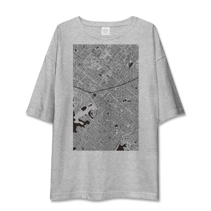 【宮の沢（北海道）】地図柄ビッグシルエットTシャツ
