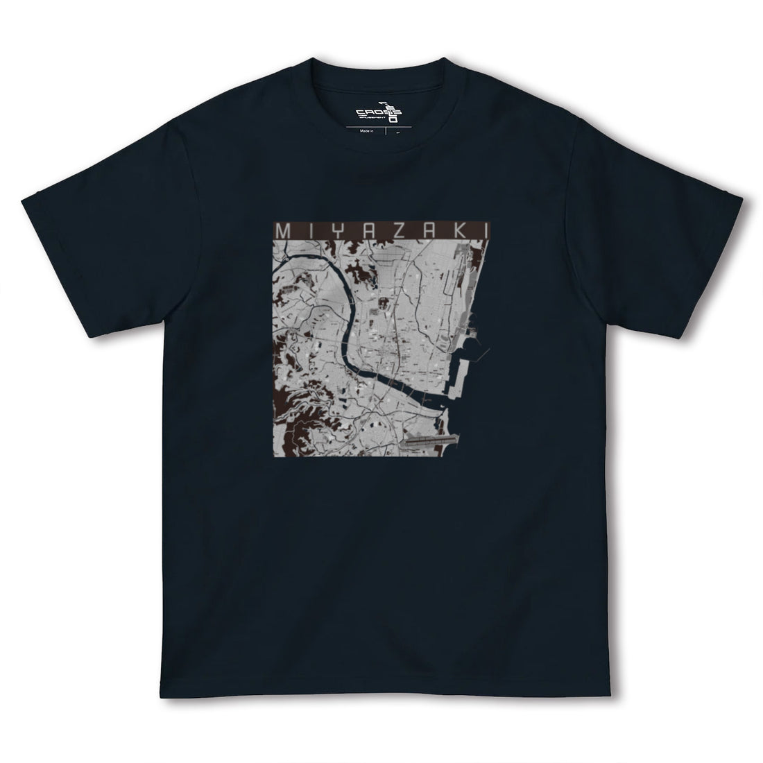 【宮崎2(宮崎県)】地図柄ヘビーウェイトTシャツ