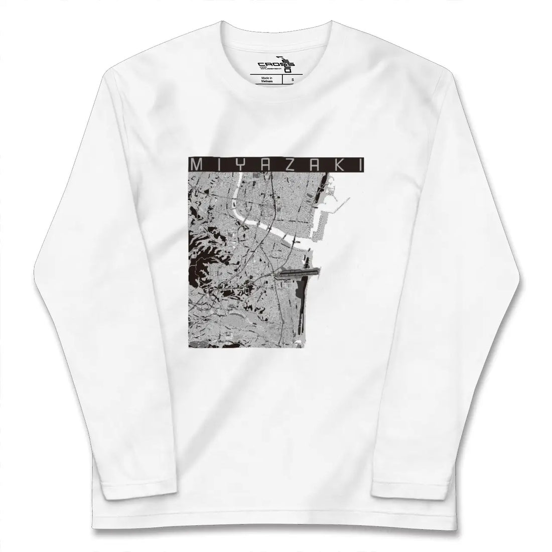 【宮崎(宮崎県)】地図柄ロングスリーブTシャツ