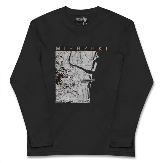 【宮崎（宮崎県）】地図柄ロングスリーブTシャツ