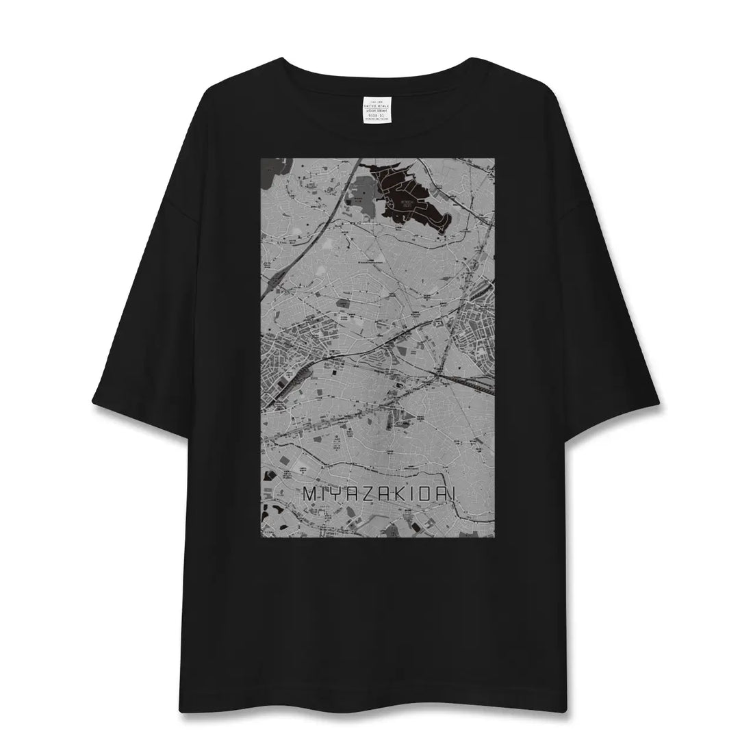 【宮崎台(神奈川県)】地図柄ビッグシルエットTシャツ
