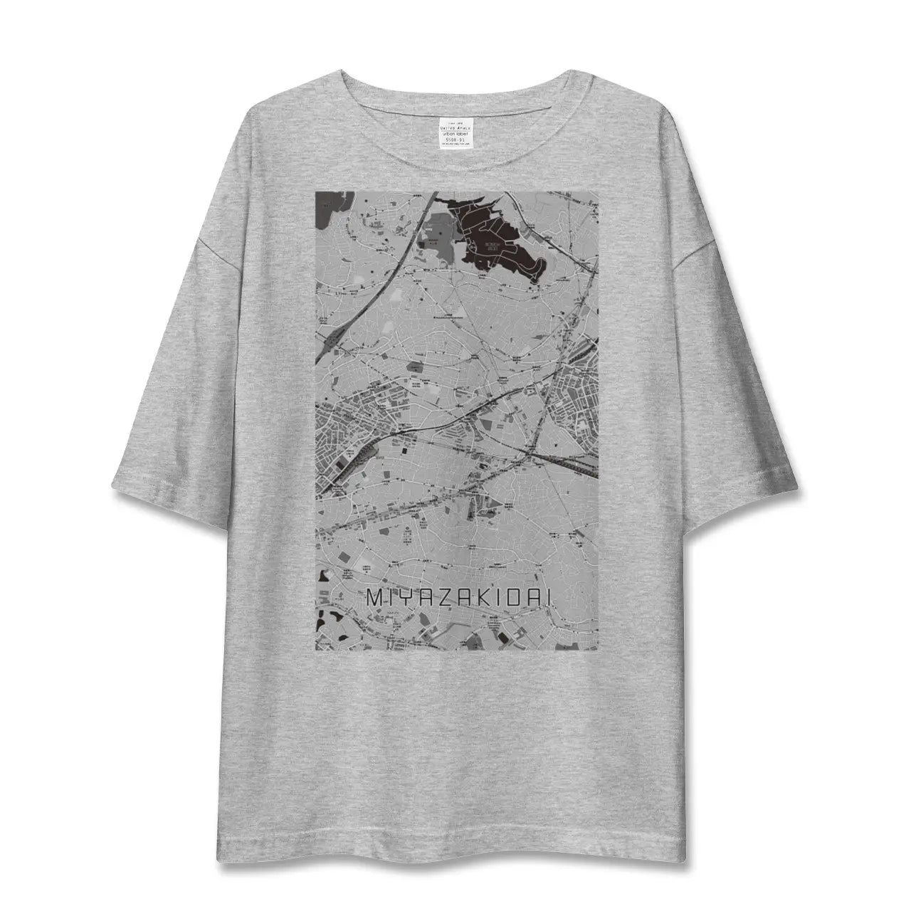 【宮崎台（神奈川県）】地図柄ビッグシルエットTシャツ
