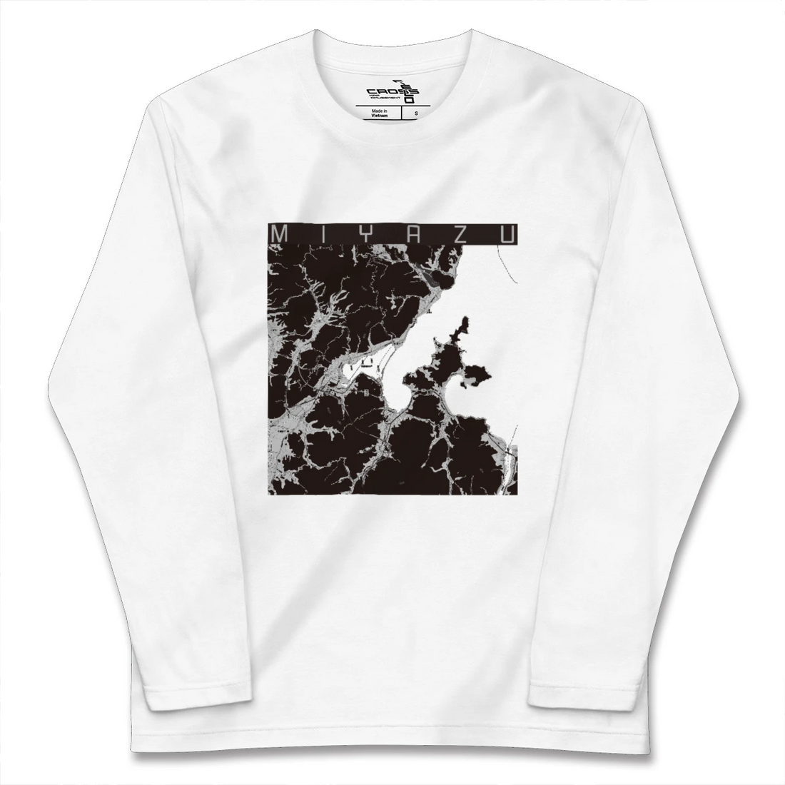 【宮津(京都府)】地図柄ロングスリーブTシャツ