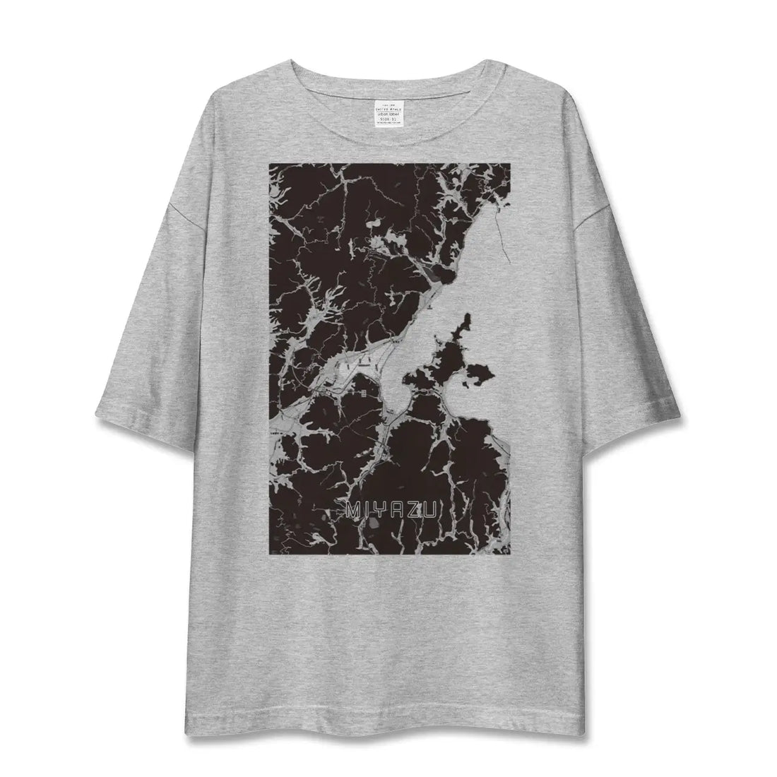 【宮津(京都府)】地図柄ビッグシルエットTシャツ