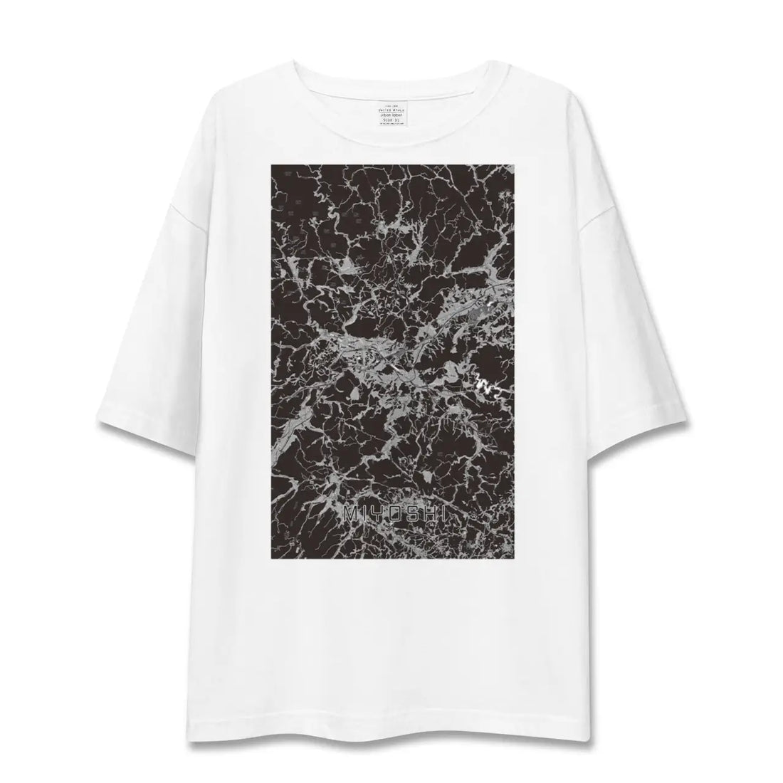 【三次（広島県）】地図柄ビッグシルエットTシャツ