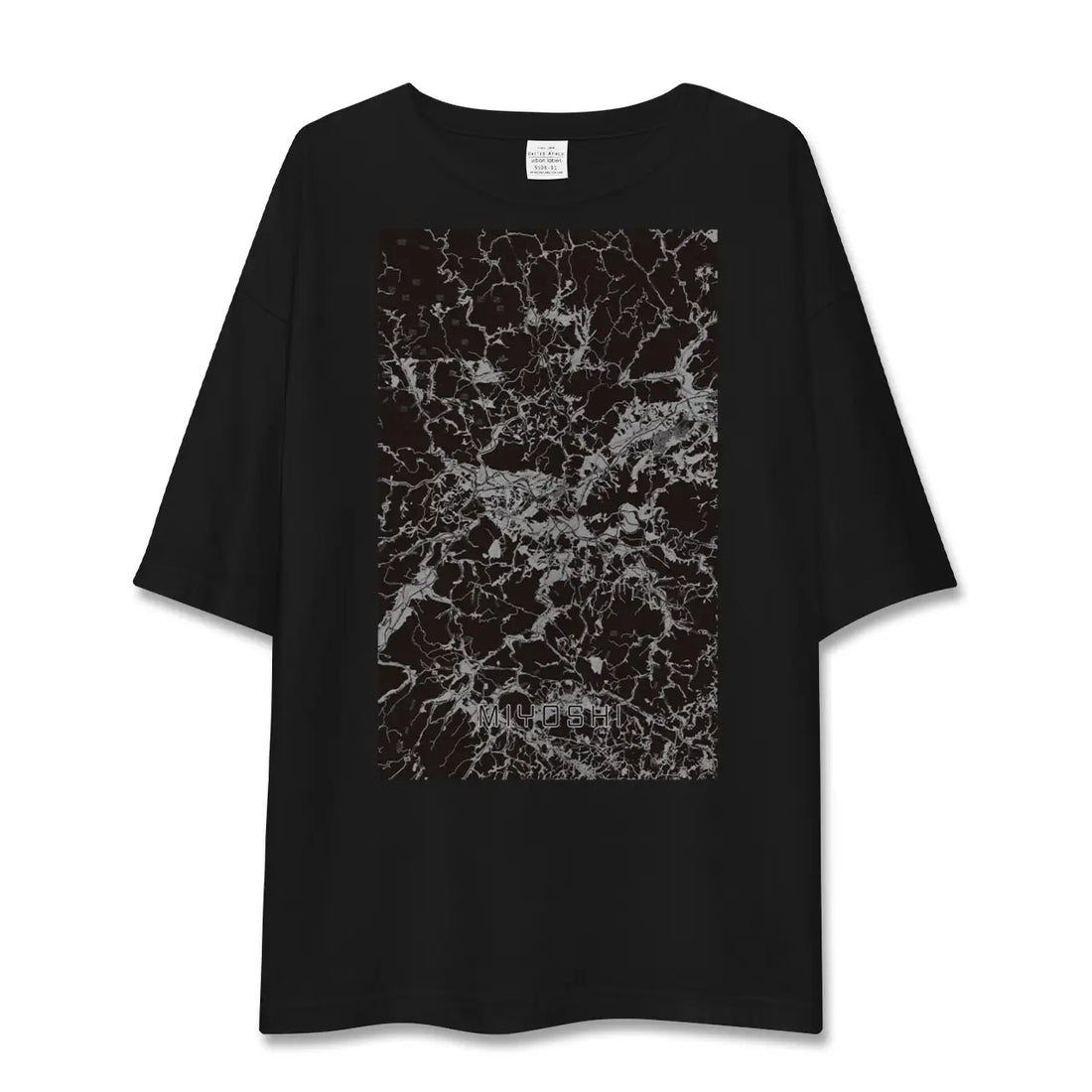 【三次(広島県)】地図柄ビッグシルエットTシャツ