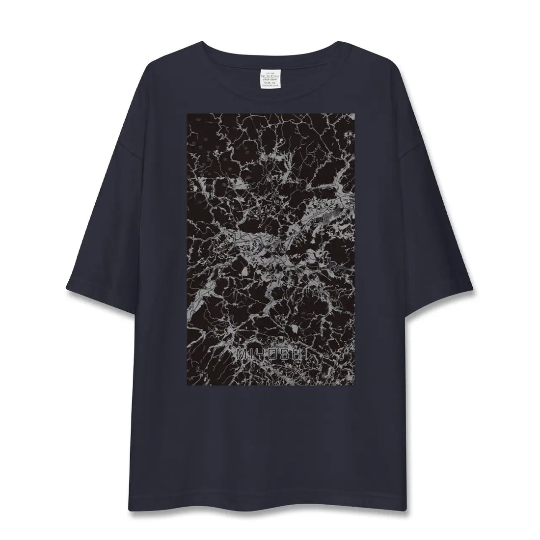 【三次（広島県）】地図柄ビッグシルエットTシャツ