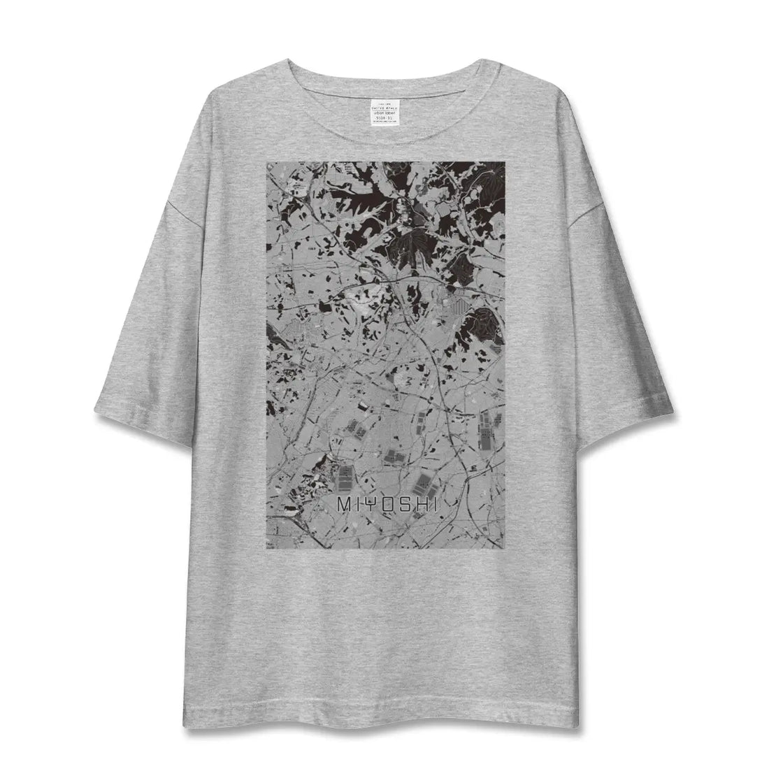 【みよし(愛知県)】地図柄ビッグシルエットTシャツ
