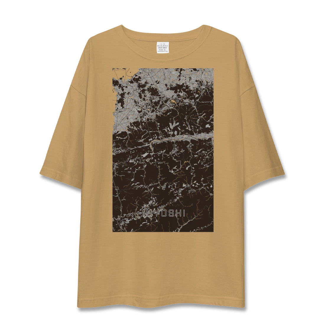 【三好(徳島県)】地図柄ビッグシルエットTシャツ