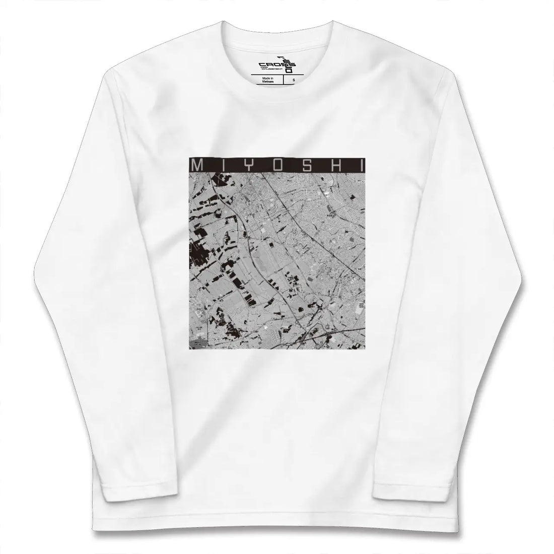 【三芳(埼玉県)】地図柄ロングスリーブTシャツ