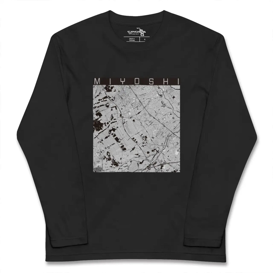 【三芳(埼玉県)】地図柄ロングスリーブTシャツ
