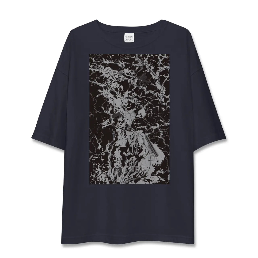 【溝辺（鹿児島県）】地図柄ビッグシルエットTシャツ