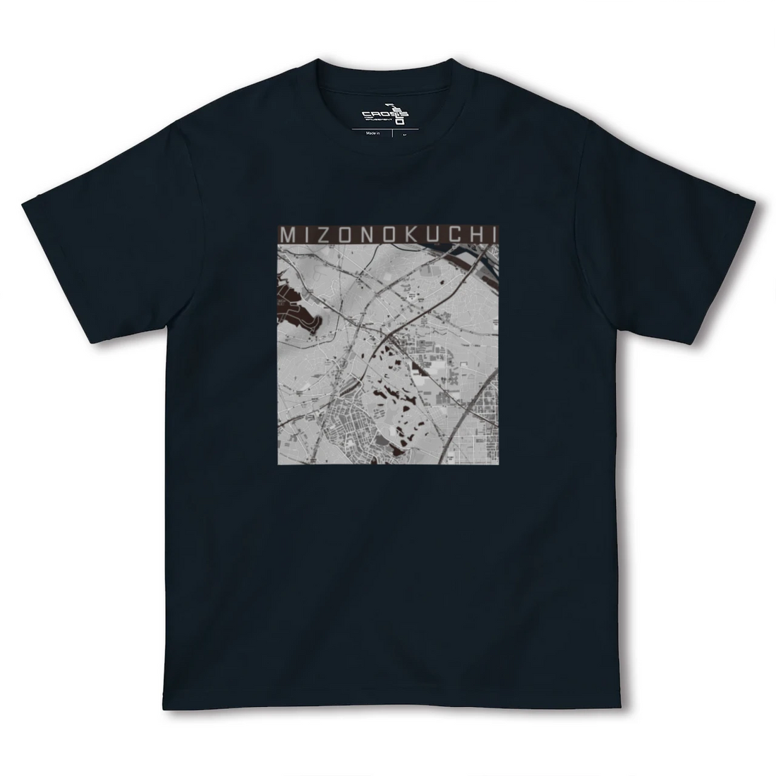 【溝の口（神奈川県）】地図柄ヘビーウェイトTシャツ