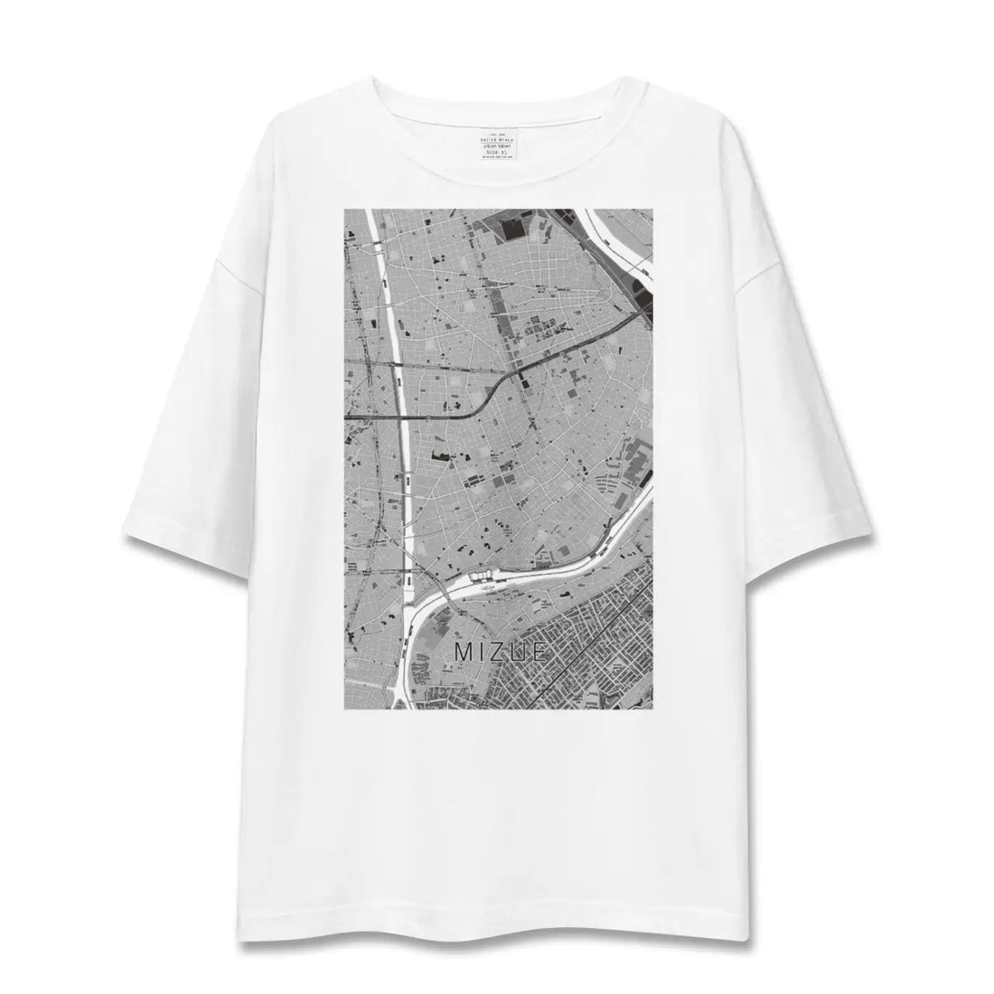 【瑞江(東京都)】地図柄ビッグシルエットTシャツ
