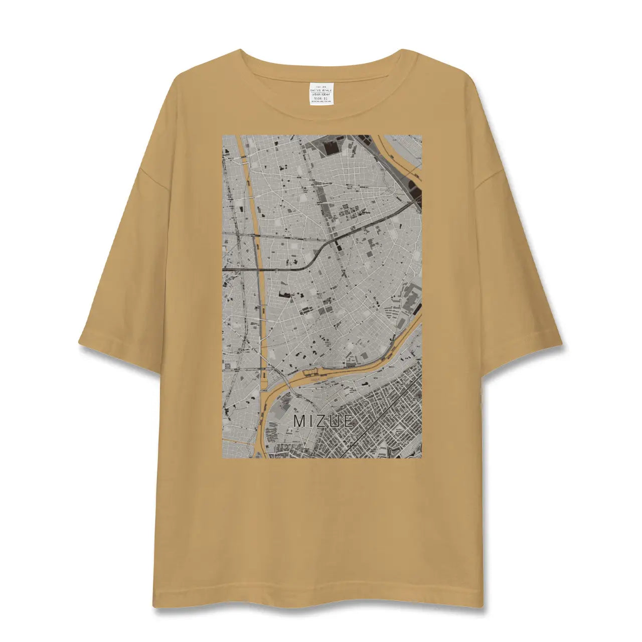 【瑞江（東京都）】地図柄ビッグシルエットTシャツ
