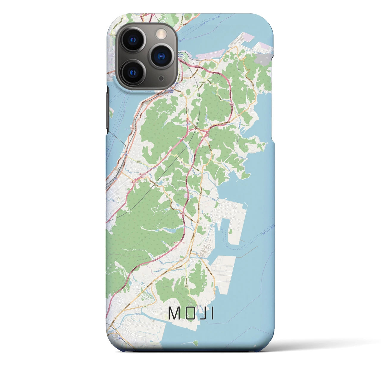 【門司】地図柄iPhoneケース（バックカバータイプ・ナチュラル）iPhone 11 Pro Max 用