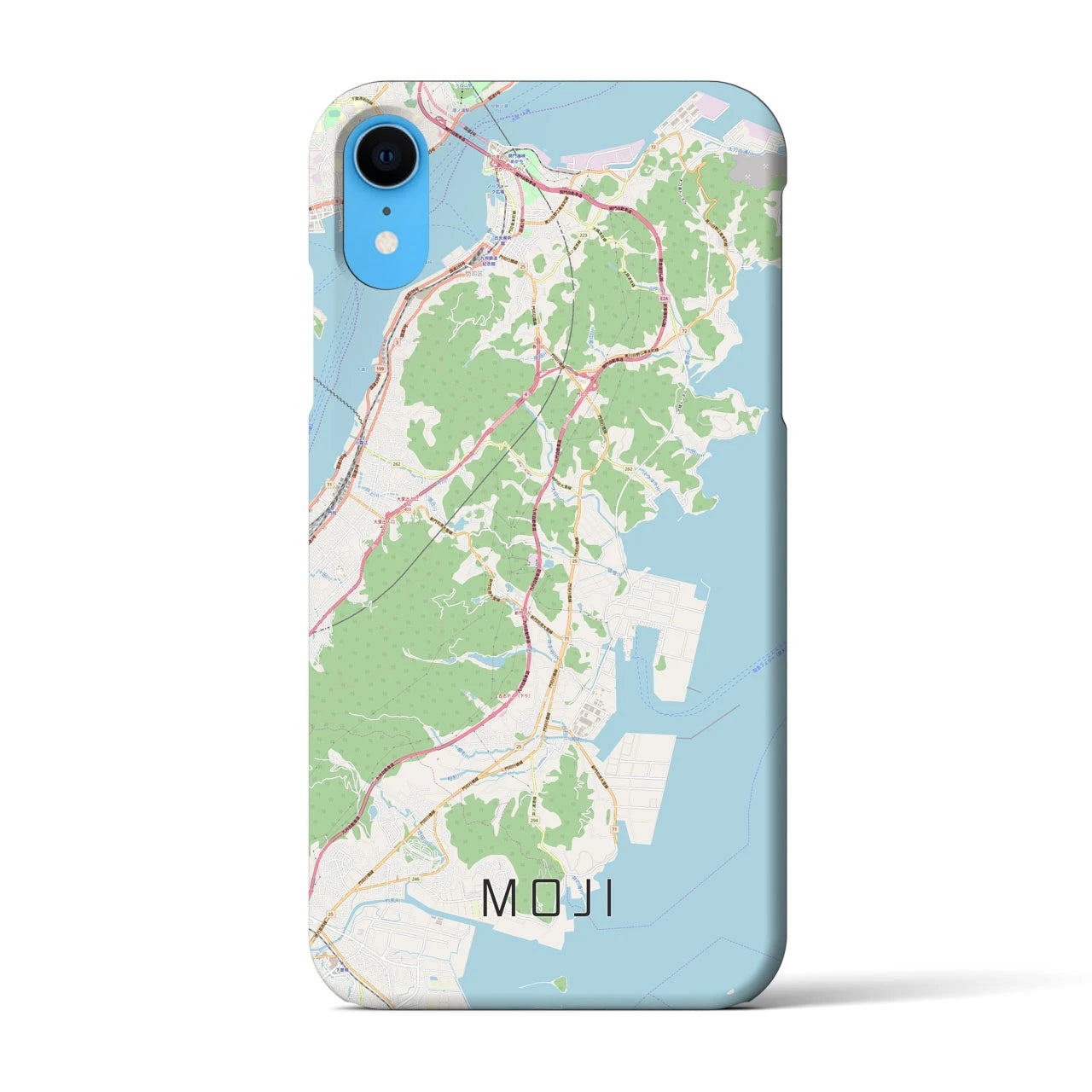 【門司】地図柄iPhoneケース（バックカバータイプ・ナチュラル）iPhone XR 用