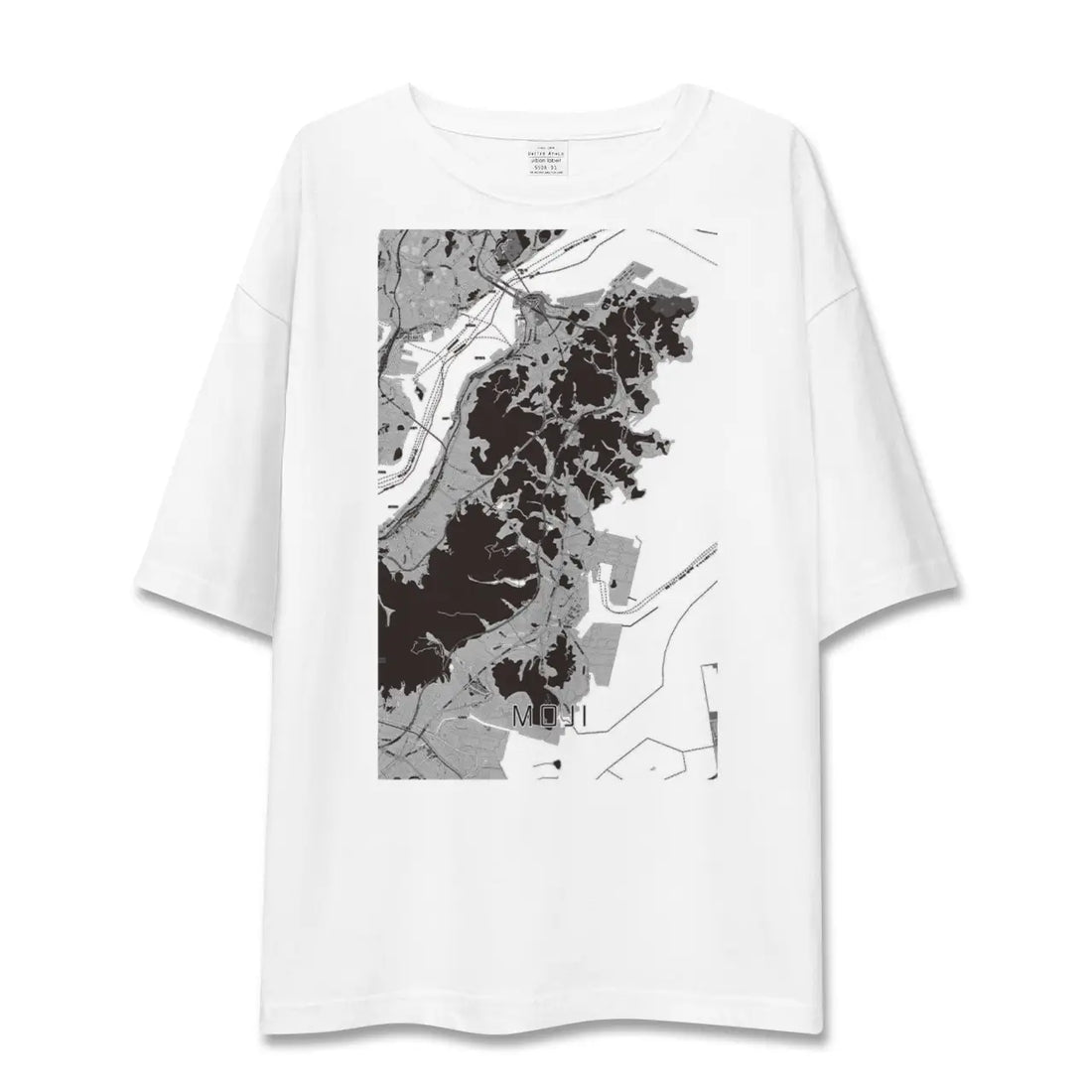 【門司(福岡県)】地図柄ビッグシルエットTシャツ