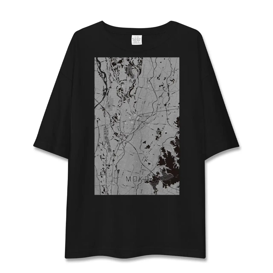 【真岡（栃木県）】地図柄ビッグシルエットTシャツ