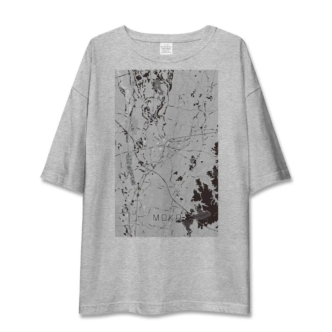 【真岡（栃木県）】地図柄ビッグシルエットTシャツ