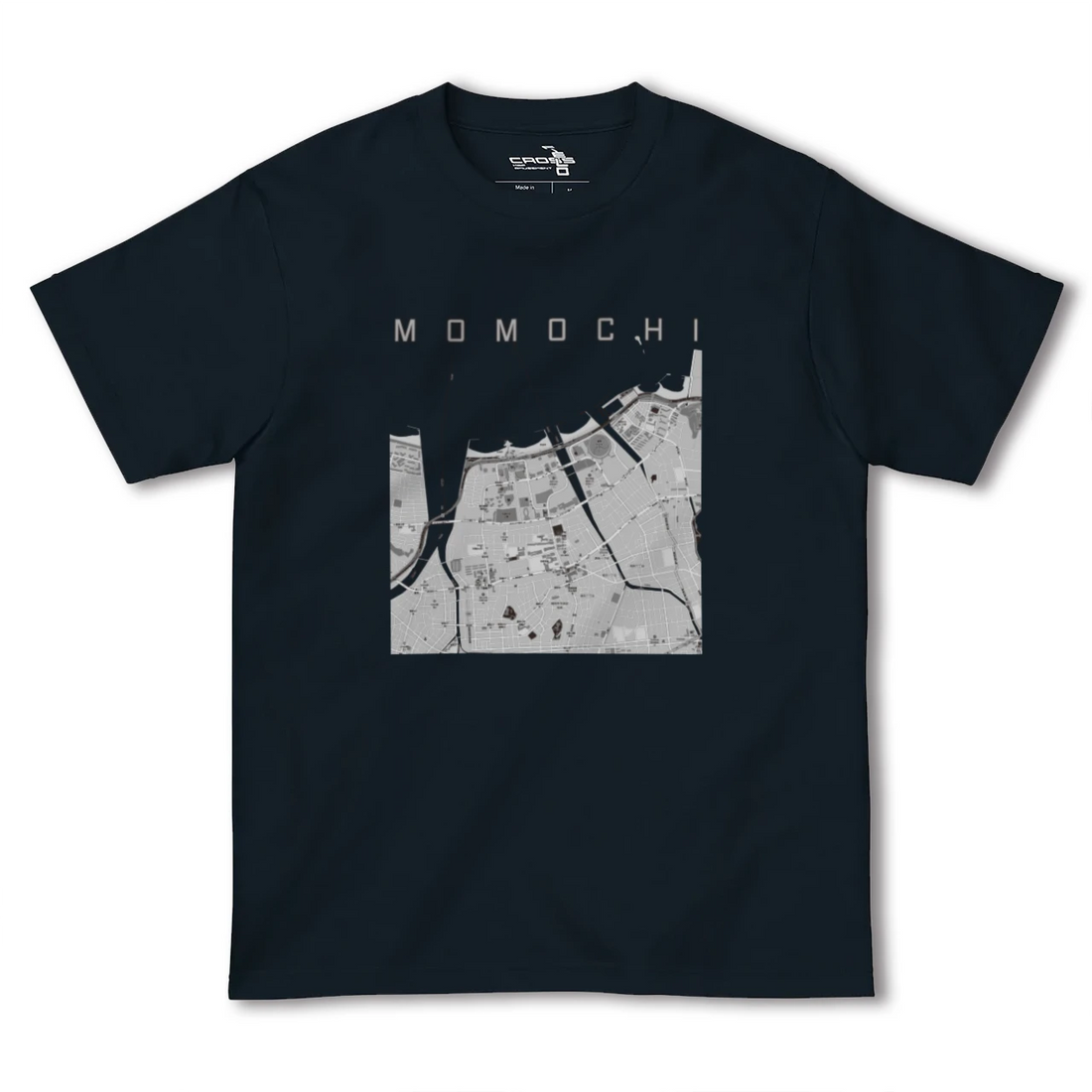 【百道(福岡県)】地図柄ヘビーウェイトTシャツ