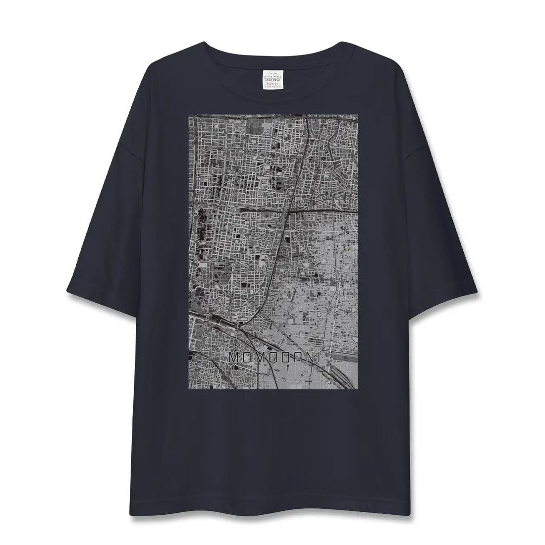 【桃谷（大阪府）】地図柄ビッグシルエットTシャツ