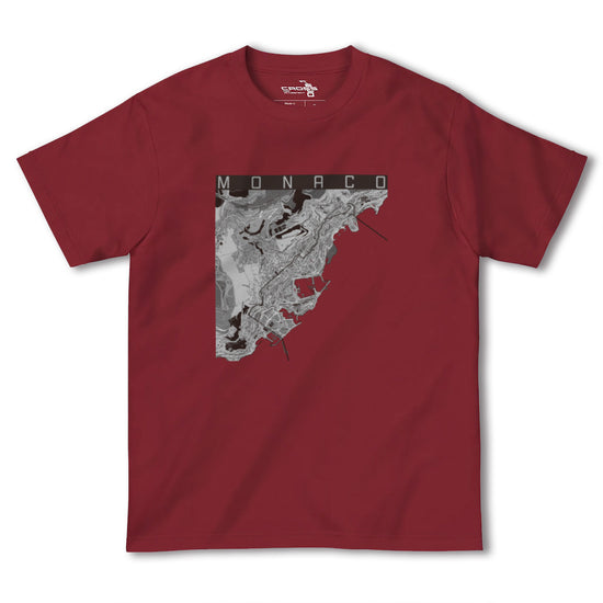 【モナコ】地図柄ヘビーウェイトTシャツ