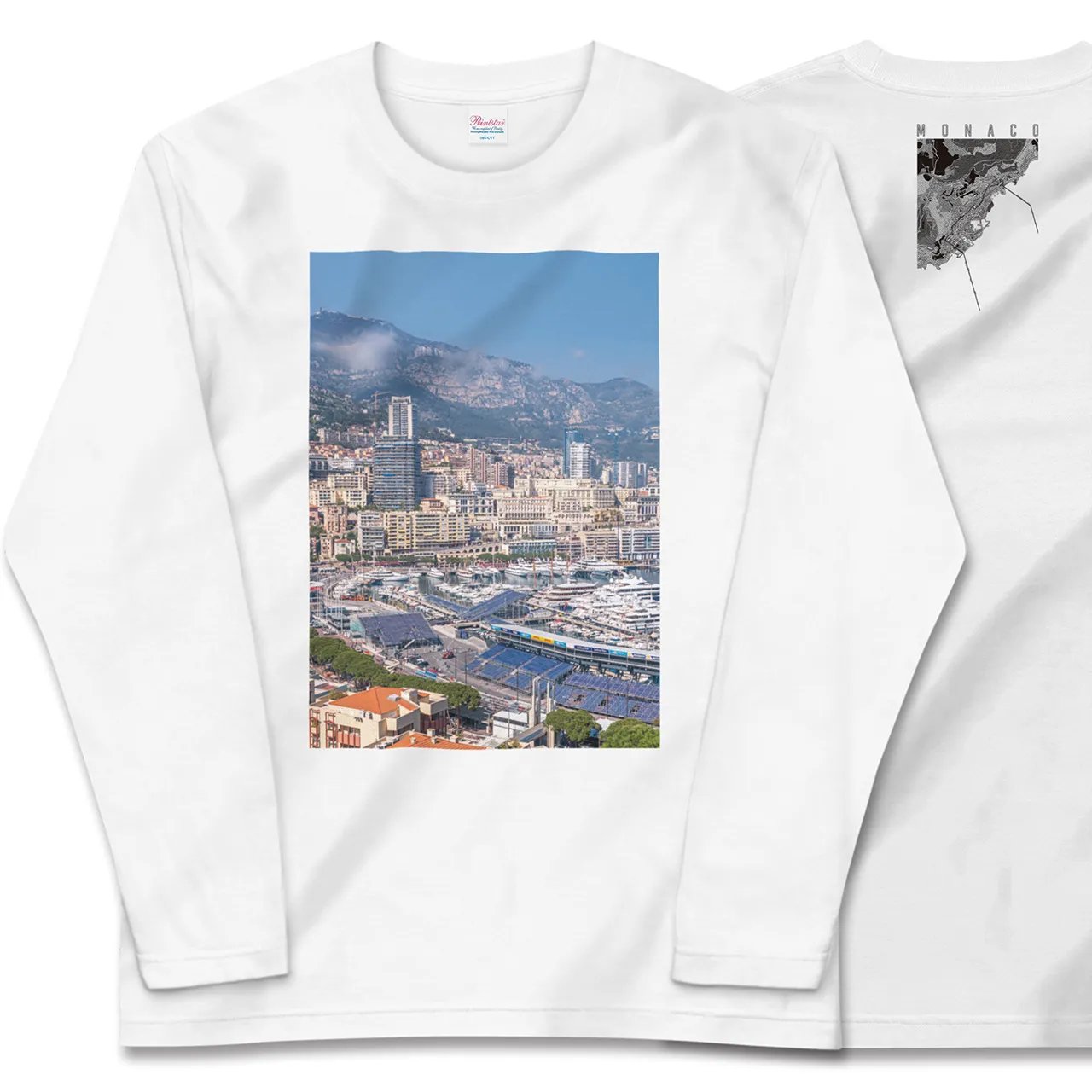 【モナコ】Map World ロングスリーブTシャツ