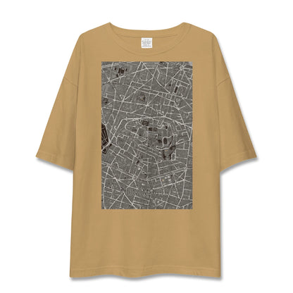 【モンマルトル（フランス）】地図柄ビッグシルエットTシャツ