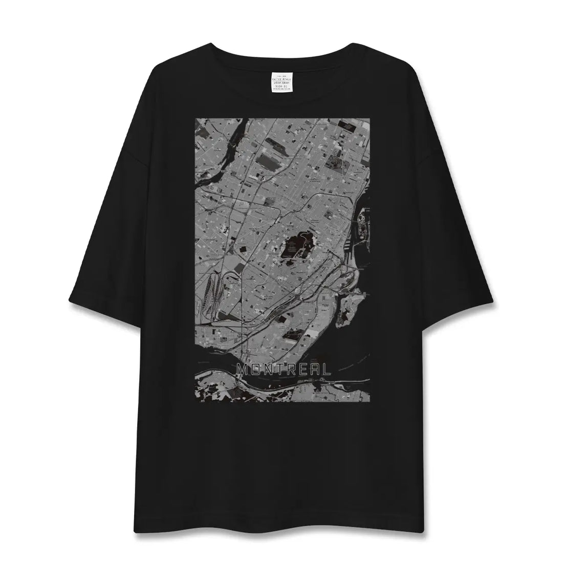 【モントリオール(カナダ)】地図柄ビッグシルエットTシャツ