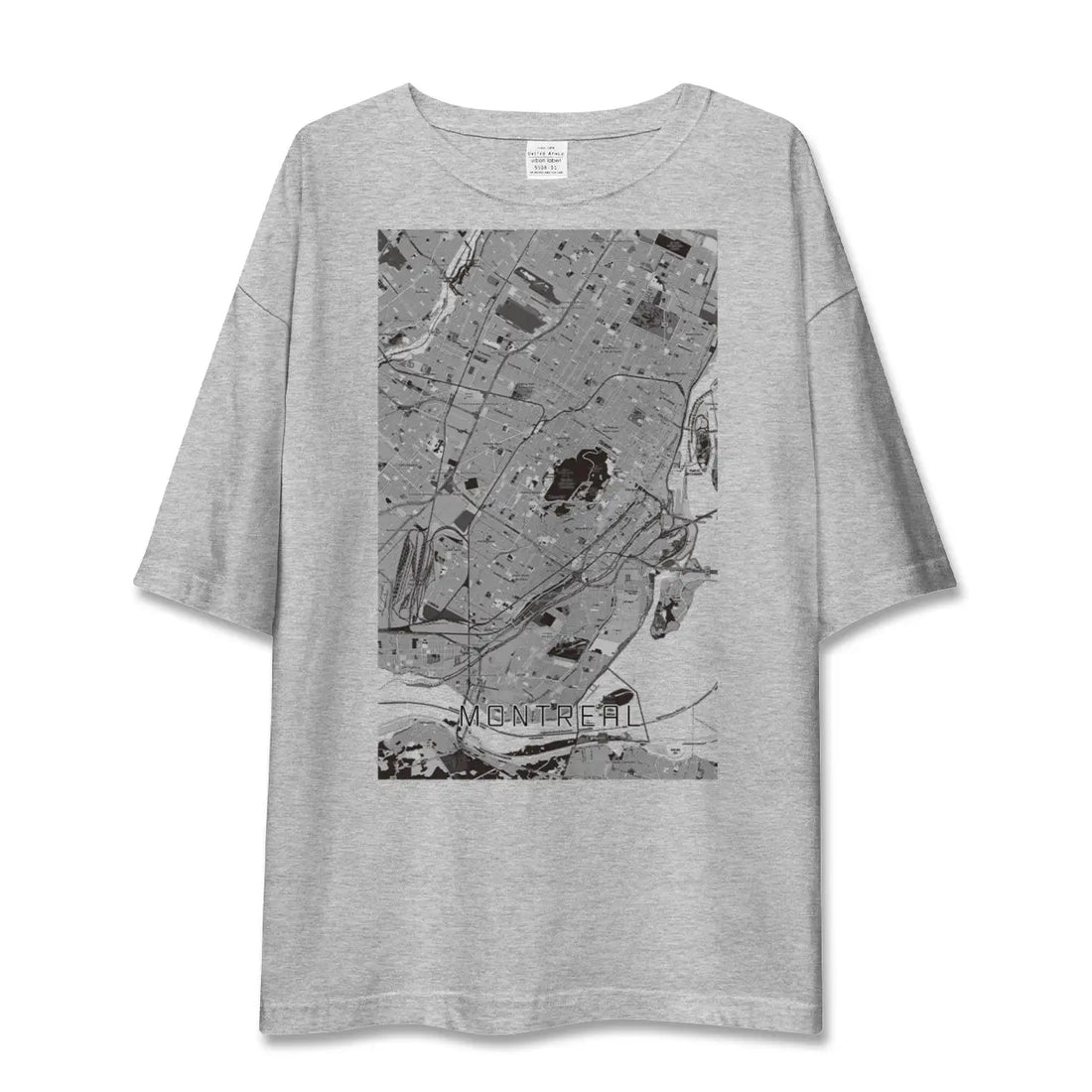 【モントリオール（カナダ）】地図柄ビッグシルエットTシャツ