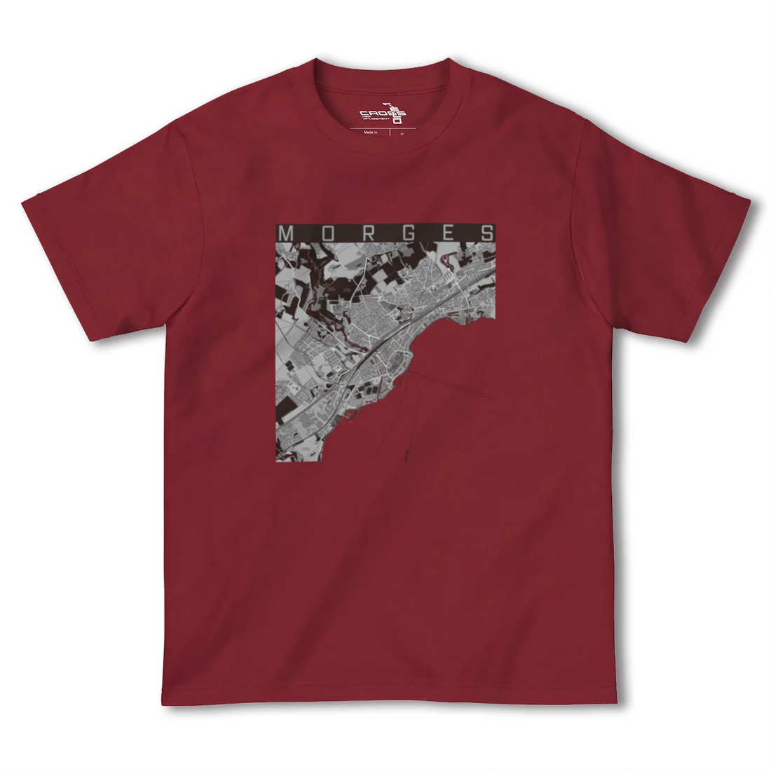 【モルジュ(スイス)】地図柄ヘビーウェイトTシャツ