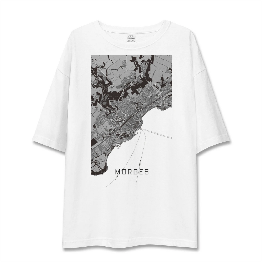 【モルジュ(スイス)】地図柄ビッグシルエットTシャツ