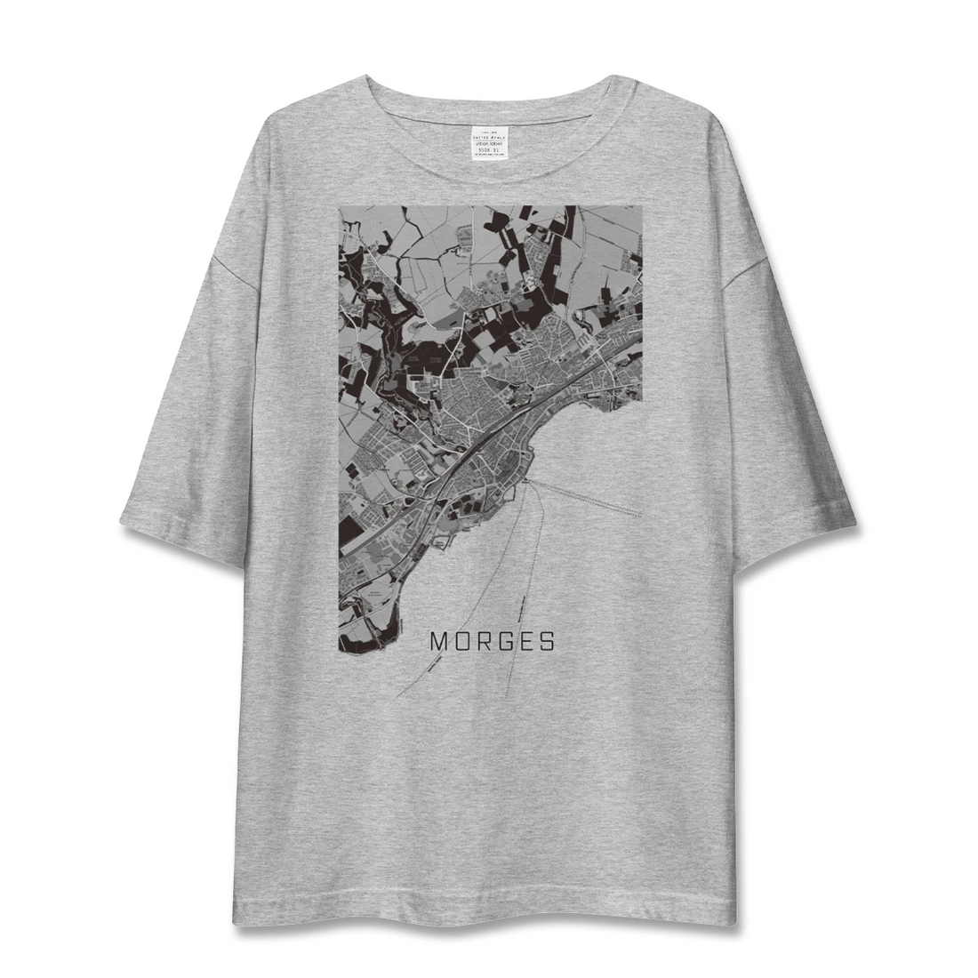 【モルジュ（スイス）】地図柄ビッグシルエットTシャツ